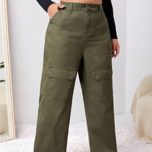Green Plus Flap Pocket Jeans (plus size)